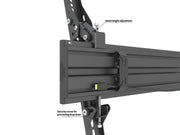 Multibrackets B2B M Dual Pole Floorbase Pro - (65"-90") Floor Stand Multibrackets