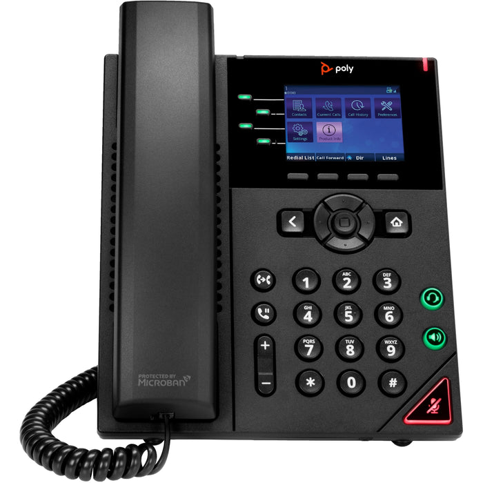 Poly OBi VVX 250 4-Line IP Phone and PoE-enabled | 89B58AA