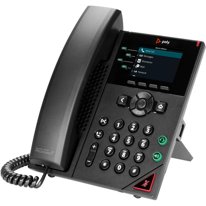 Poly VVX 250 4-Line IP Phone and PoE-enabled | 89B62AA#AC3