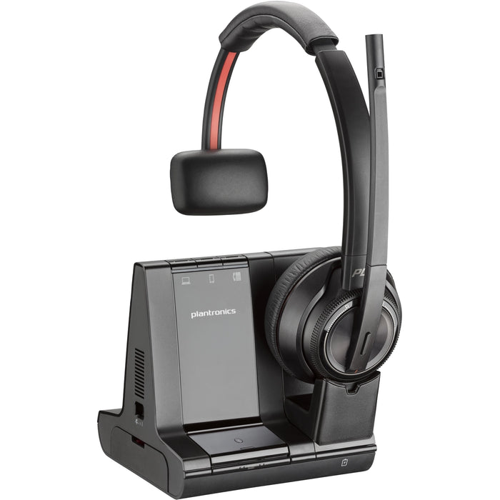 Poly Savi 8200 UC 8210 Wired/Wireless Over-the-head Mono Headset | 8D3E9AA#ABB Headset Poly