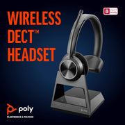 Poly Savi 7310 Wireless Black Headset Headset Poly