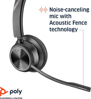 Poly Savi 7310 Wireless Black Headset Headset Poly