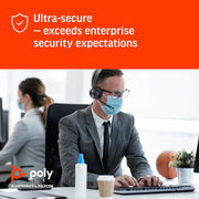 Poly Savi 7310 Wireless Black Headset Headset Poly