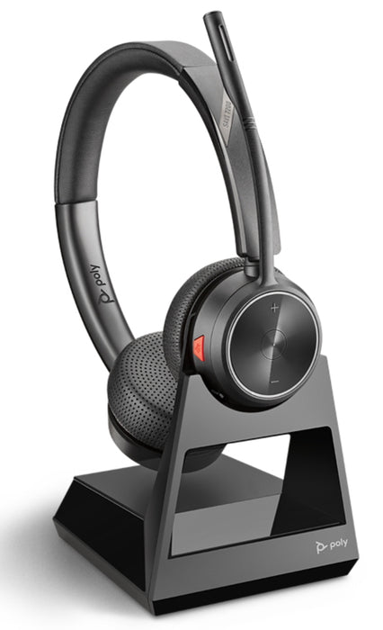 Poly Savi Office 7220 Wireless Over-the-ear Noise Canceling Stereo Headset