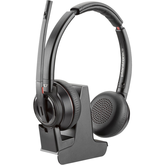 Poly Savi 8200 Office 8220 Wireless Over-the-head Stereo Headset | 8D3J2AA#ABB Headset Poly