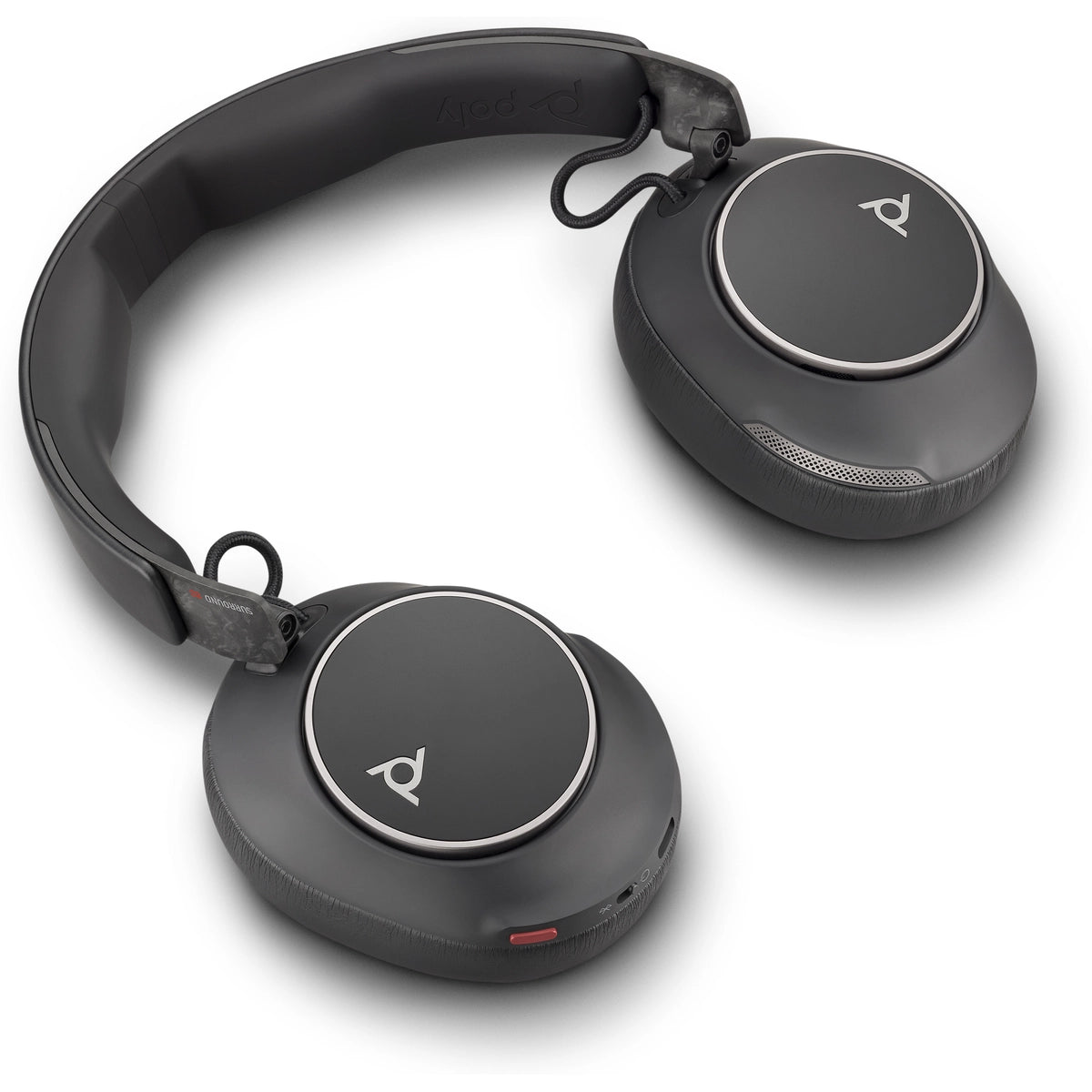 Poly Voyager Surround 80 UC Wireless Over-the-ear Stereo Headset Black | 8G7T9AA Headset Poly