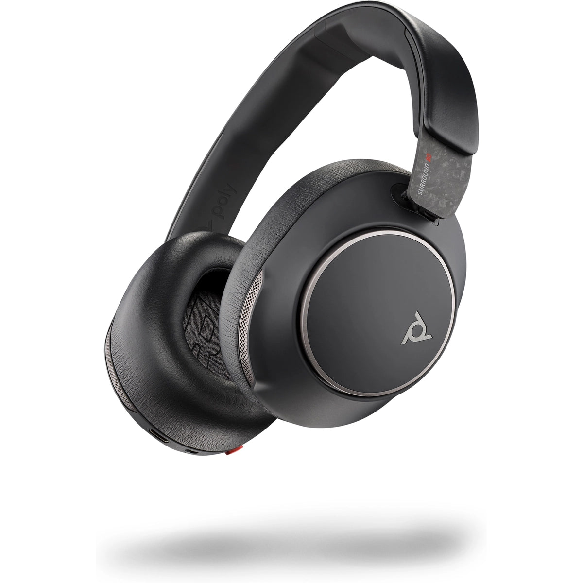 Poly Voyager Surround 80 UC Wireless Over-the-ear Stereo Headset Black | 8G7T9AA Headset Poly