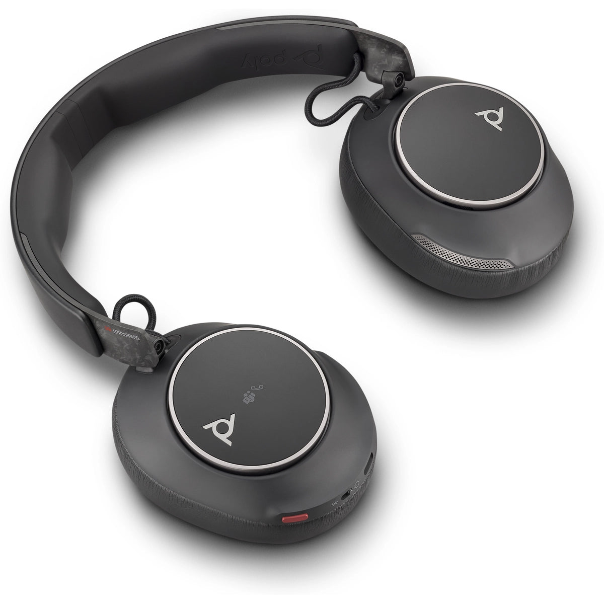 Poly Voyager Surround 80 UC Wireless Over-the-ear Stereo Headset Black | 8G7U0AA Headset Poly