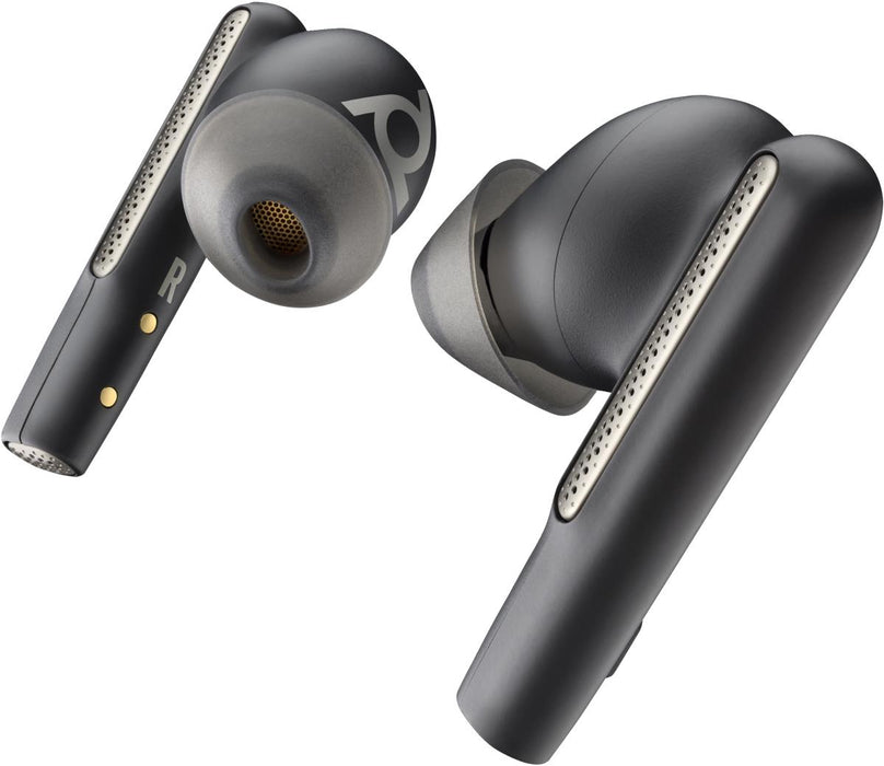 Poly Voyager Free 60/60+ Microsoft Teams Certified Black Earbuds (2 Pieces) | 8L5A8AA