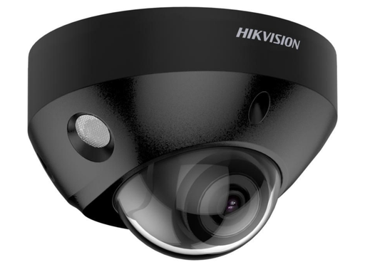 Hikvision 8MP DarkFighter AcuSense Mini Dome IP Camera with Mic 2.8mm Black | DS-2CD2586G2-IS-2.8MM-BLACK-C Dome IP Cameras Hikvision