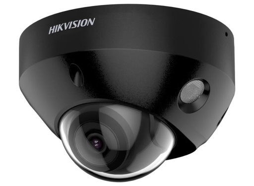 Hikvision 8MP DarkFighter AcuSense Mini Dome IP Camera with Mic 2.8mm Black | DS-2CD2586G2-IS-2.8MM-BLACK-C Dome IP Cameras Hikvision