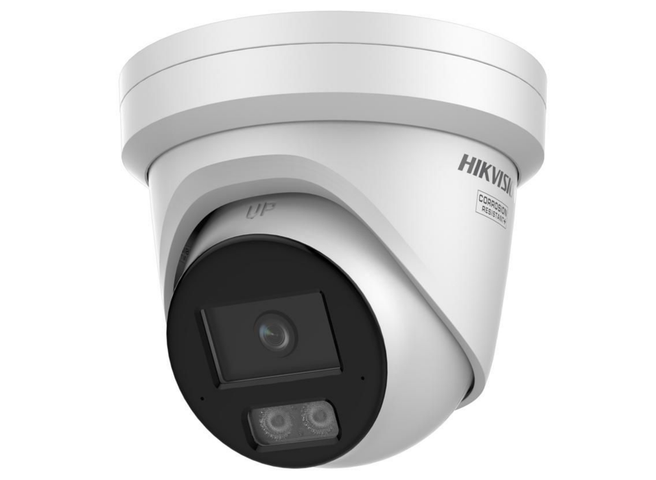Hikvision 8MP ColorVu 3.0 Fixed Turret IP Network Camera with Built-In Microphone & Smart Hybrid Light 2.8mm White | DS-2CD2387G3-LI2UY-WHITE-2.8MM Dome IP Cameras Hikvision