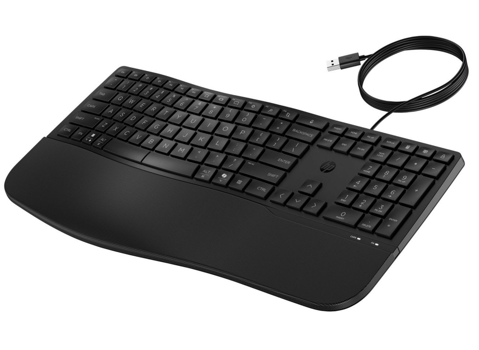HP 480 Comfort Wired Keyboard – Full-Size USB Keyboard with Programmable Keys | 8T6M1AA#ABZ Keyboard & Mouse HP