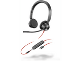 Poly Blackwire 3325 Stereo Microsoft Teams Certified USB-C Headset +3.5mm Plug +USB-C/A Adapter | 8X222AA
