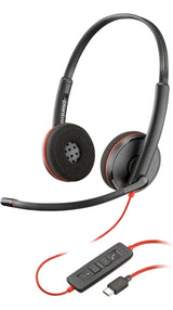 Poly Blackwire 3220 Stereo USB-C Headset + USB-C/A Adapter | 8X228A6