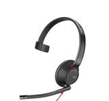 POLY Blackwire 5210 Monaural USB-C Headset + 3.5mm Plug + USB-C/A Adapter