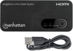 Manhattan 4K@60Hz 2-Port HDMI Splitter with Downscaling | 207614 Video Splitter Manhattan
