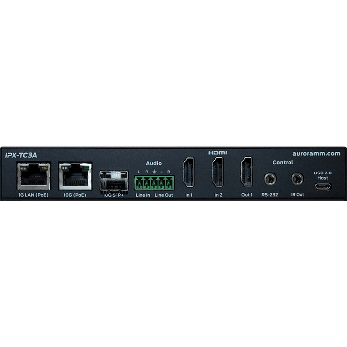 Aurora IPX-TC3A-DF-Pro 3rd Gen 4K 10Gbps AV-over-IP Transceiver Box Network Transceiver Aurora