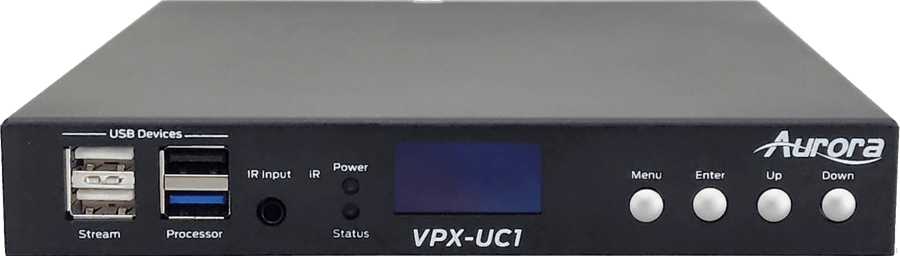 Aurora Multimedia VPX-UC1 Ultra 4K60 1G Unified Communication AVoIP Transceiver AV Extender Aurora