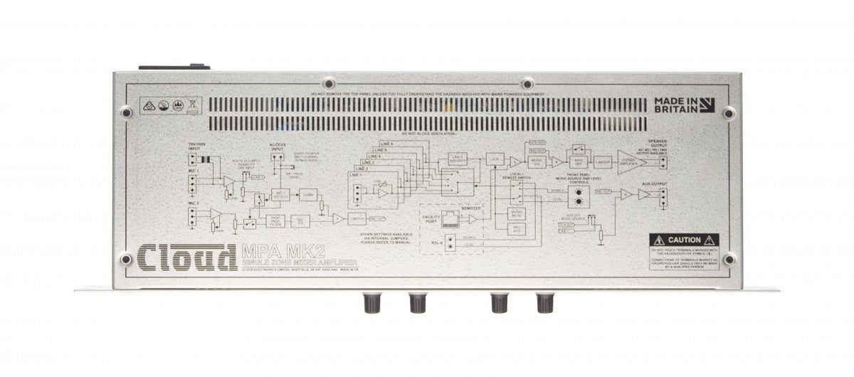 Cloud Electronics MPA120MK2 120W Integrated Mixer Amplifier Audio Amplifier Cloud Electronics