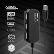 Lindy 8m USB 2.0 Active Extension Pro 4 Port Hub | 42781 USB Hub & Docking Station Lindy