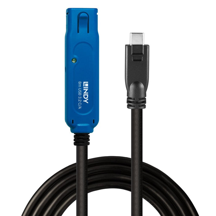 Lindy 8m USB 3.2 5Gbps C/A Active Extension Pro | 43381 USB-C Cable Lindy