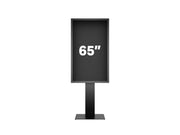 Multibrackets M Pro Series Enclosure 65" Kiosk High Brightness Black Signage Display Enclosures Multibrackets