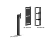 Multibrackets M Pro Series Enclosure 65" Kiosk High Brightness Black Signage Display Enclosures Multibrackets