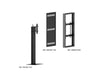 Multibrackets M Pro Series Enclosure 65" Kiosk High Brightness Black Signage Display Enclosures Multibrackets