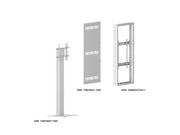 Multibrackets M Pro Series Enclosure 65" Enclosure Kiosk High Brightness White Signage Display Enclosures Multibrackets