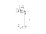 Multibrackets M Pro Series Enclosure 65" Enclosure Kiosk High Brightness White Signage Display Enclosures Multibrackets