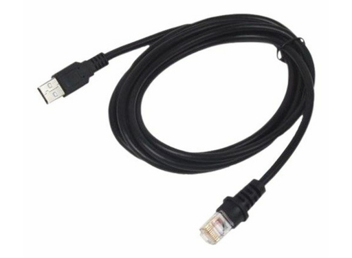 Datalogic Standard Power Cord - 1.20 m - For Charging Station - USB Type A - Black | 90A052361