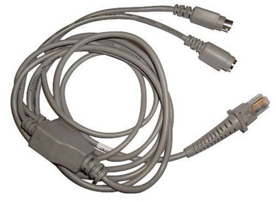 Datalogic CAB-321 1.98 m Data Transfer Cable for Keyboard - First End: 6-pin Mini-DIN (PS/2) | 90G001010