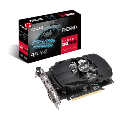 ASUS Phoenix PH-RX550-4G-EVO AMD Radeon RX550 4 GB GDDR5 - 90YV0AG7-M0NA00 Asus Graphics Card Asus