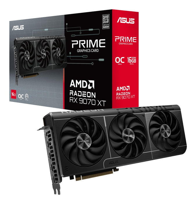 Asus Radeon RX 9070 XT Prime OC 16GB GDDR6 Graphics Card | 90YV0L71-M0NA00 Asus Graphics Card Asus