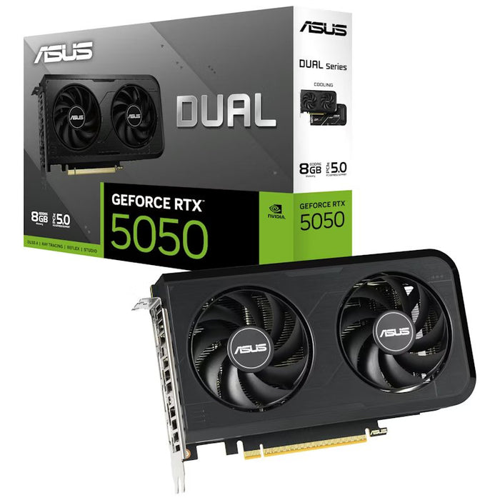 Asus GeForce RTX 5050 Dual OC 8GB GDDR6 Graphics Card | 90YV0N72-M0NA00 Asus Graphics Card Asus