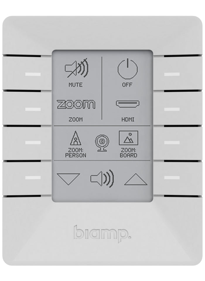Biamp Impera Uniform 8U 8-Button E Ink Control Pad with Ethernet Remote Control BIAMP