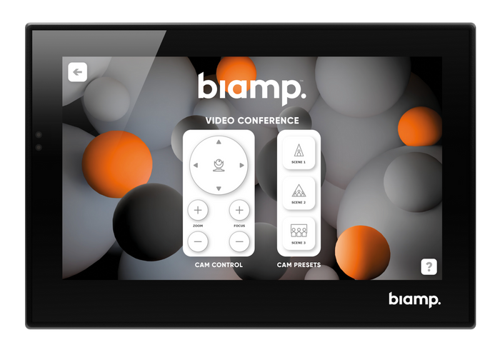 Biamp Apprimo Touch 7 7" Touch Enabled Control Panel Black Touchscreen Monitor BIAMP
