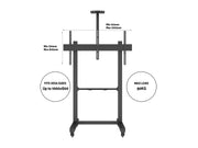 Multibrackets MBF1U M Floorstand Pro - (65"-100") Mobile Trolley Multibrackets