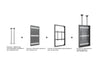 Multibrackets M Pro Series Enclosure 75" High Brightness Ceiling Large Black Signage Display Enclosures Multibrackets