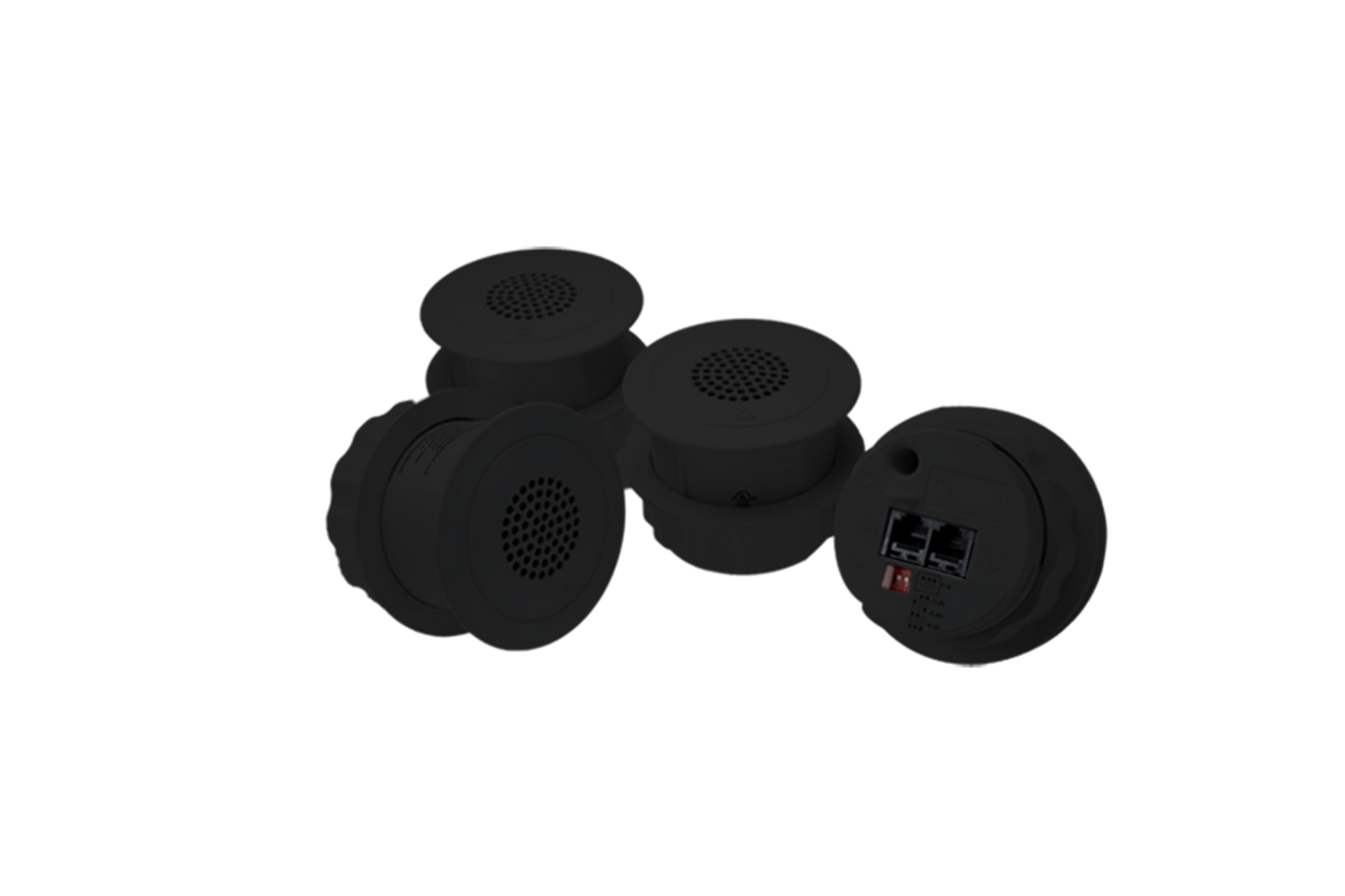 BIAMP Cambridge E-A-B-4 4-Pack Black Standard Emitters | 911.0892.900 Assistive Listening System BIAMP