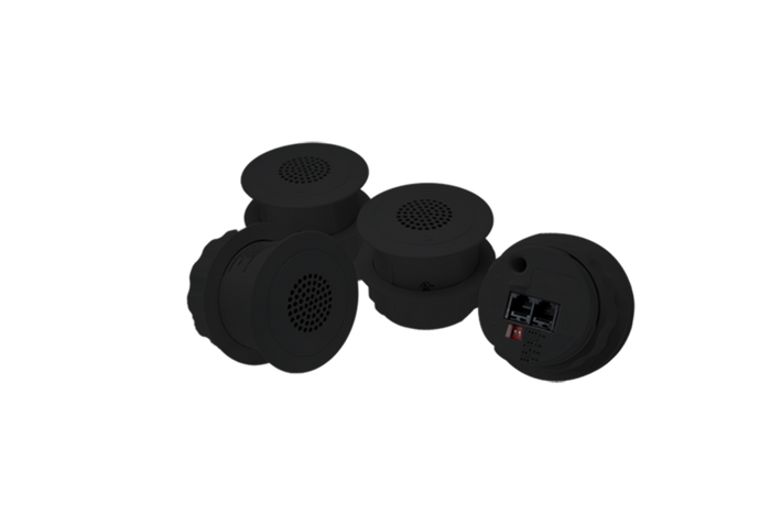 BIAMP Cambridge E-A-B-4 4-Pack Black Standard Emitters | 911.0892.900 Assistive Listening System BIAMP