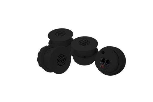 BIAMP Cambridge E-A-B-4 4-Pack Black Standard Emitters | 911.0892.900 Sound Emitter BIAMP