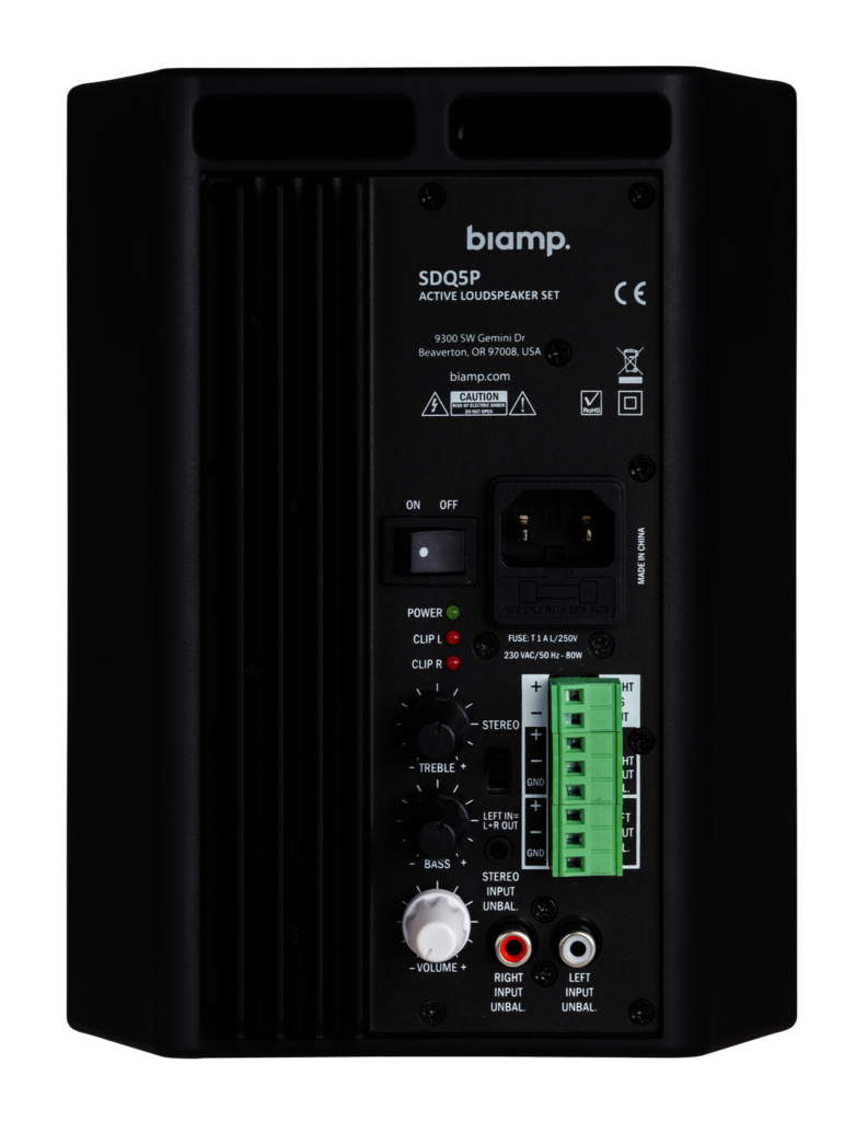 BIAMP SDQ5P 5-inch Two-Way Active Loudspeaker Set | 911.1474.900 Speaker BIAMP