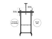 Multibrackets MBF1U M Floorstand Pro - (65-100") Mobile Trolley Multibrackets