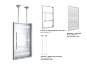 Multibrackets M Pro Series Enclosure 75" High Brightness Ceiling Large White Signage Display Enclosures Multibrackets