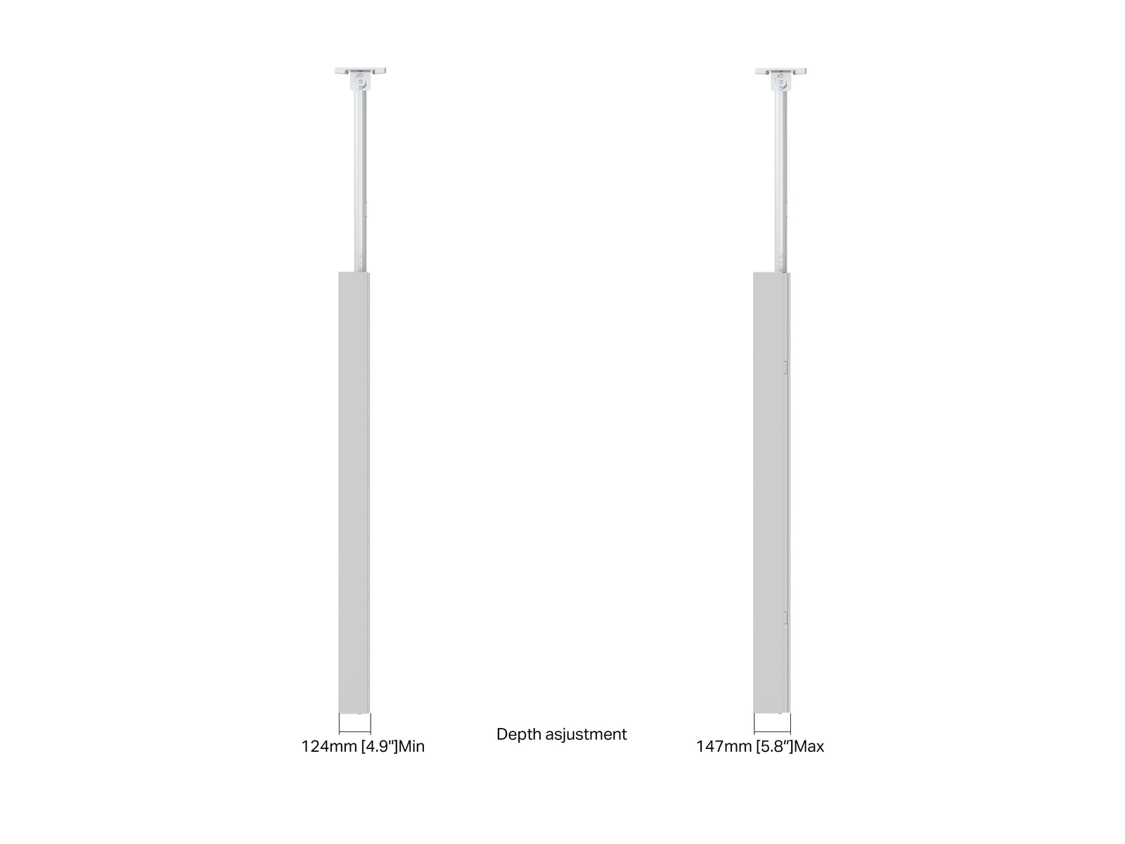 Multibrackets M Pro Series Enclosure 75" High Brightness Ceiling Large White Signage Display Enclosures Multibrackets