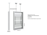 Multibrackets M Pro Series Enclosure 75" High Brightness Ceiling Large White Signage Display Enclosures Multibrackets