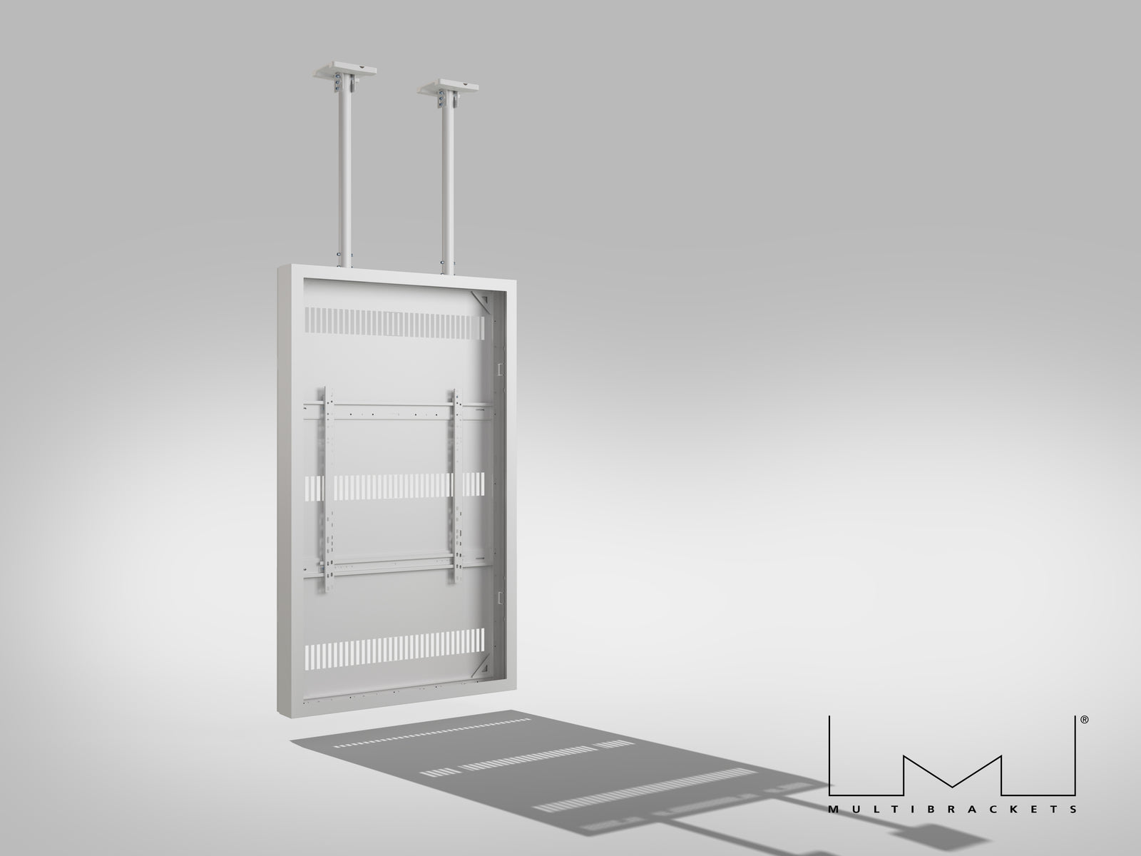Multibrackets M Pro Series Enclosure 75" High Brightness Ceiling Large White Signage Display Enclosures Multibrackets