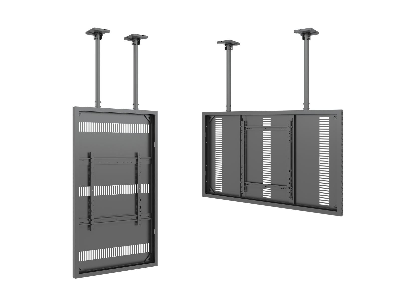 Multibrackets M Pro Series Enclosure 75" Slim Ceiling Large Black Signage Display Enclosures Multibrackets
